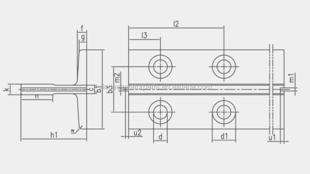 Spare Parts Conveyor Circular Saw T Type Guide Rails For Elevators Aluminium Rail