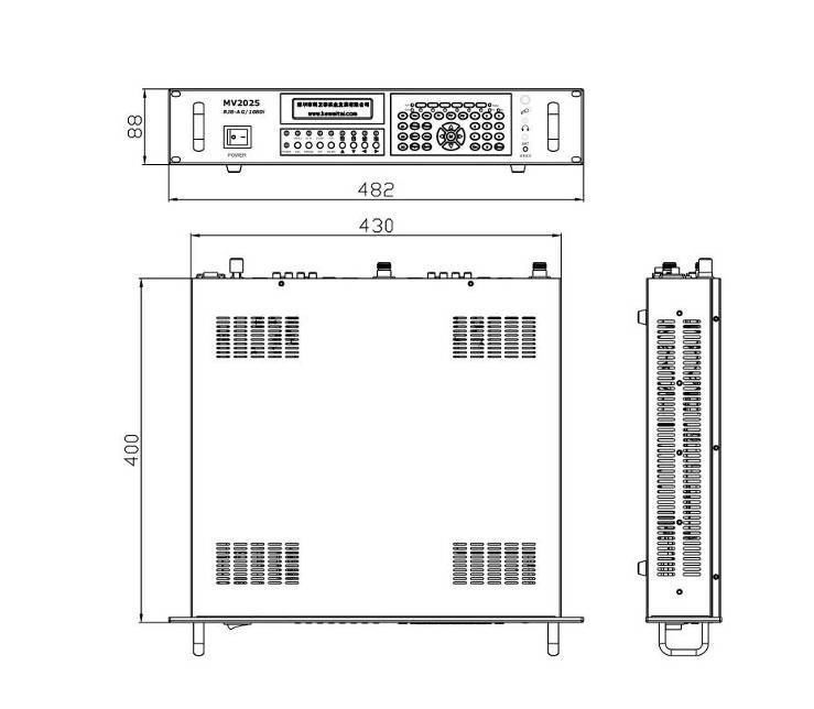 Full HD Wireless Mobile Rack Mount 4-CH Video/Audio Receiver