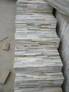 Slim Strip Beige Stone 15x60 Slate Decorative Wall Panels