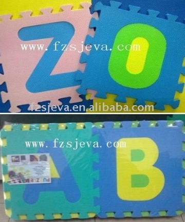 Factory sells EVA jigsaw puzzle mat, EVA letters&numbers jigsaw puzzle mat