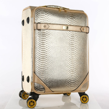 personalized Lightweight waterproof PU travel luggage