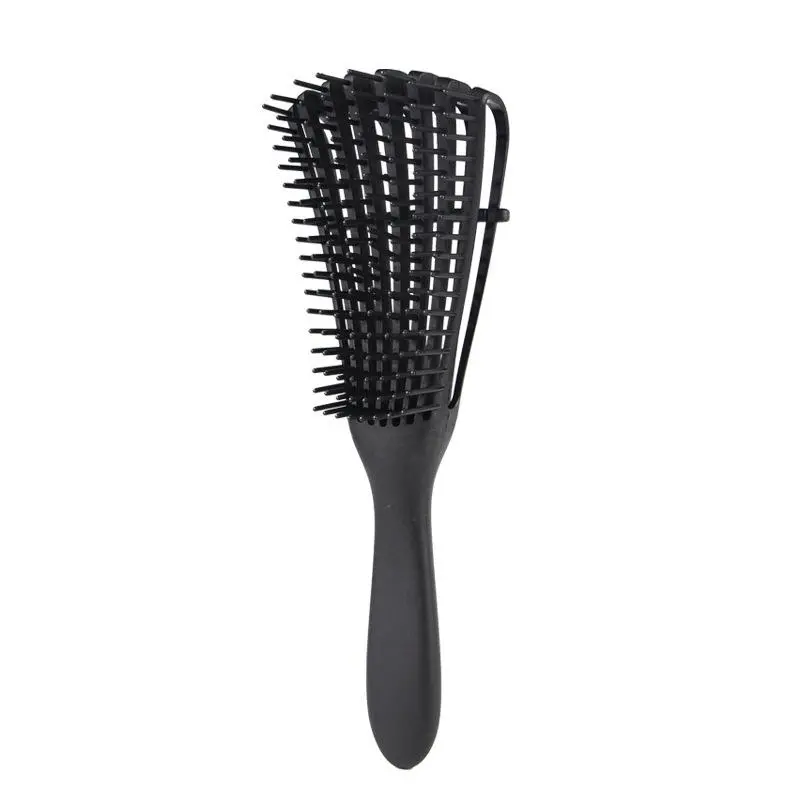 Black Color Afro Comb Brush Distributors for Long Curly Wave Hair, Fine and Thick