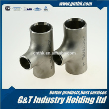 Low prices JIS standard thickness Stainless steel unequal pipe tee