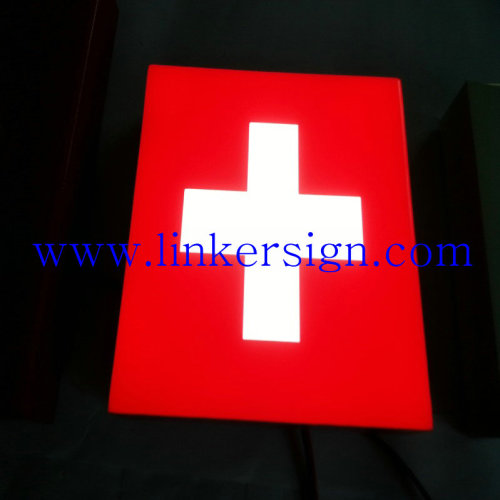 Advertising signage customized logo epoxy resin led front illuminated sigange