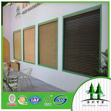wooden venetian blind window shutter