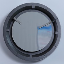 12 Inch Decorative Wall Clock with Mirror Face