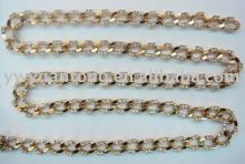 Brass Chain with Rhinestones