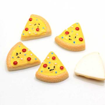 High Quality Pizza Shaped Flatback Resin Beads Scrapbook Decor Beads Charms Toy DIY Ornaments Bead Spacer