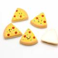 Hochwertige Pizza geformte Flatback Harz Perlen Sammelalbum Dekor Perlen Charms Spielzeug DIY Ornamente Perlen Spacer