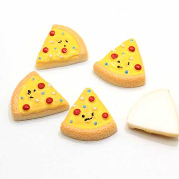 Perline in resina flatback a forma di pizza di alta qualità Scrapbook Decor Perline Charms Toy Ornamenti fai da te Bead Spacer