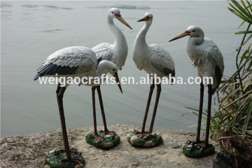 polyresin animal statues garden statues resin cranes
