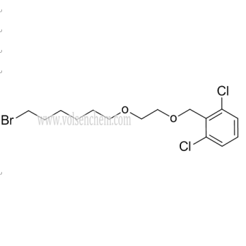 CAS 503070-57-3、Vilanterol中間体ベンゼン、2  -  [[2  -  [（6-ブロモヘキシル）オキシ]エトキシ]メチル] -1,3-ジクロロ