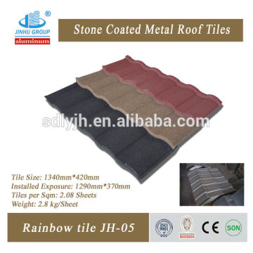Construction product stone coated roof tile