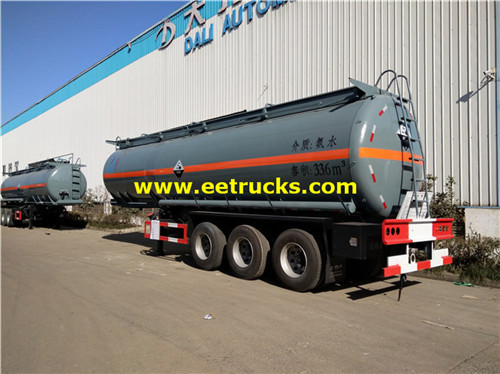 34 CBM Tri-Axle ammoniya safarar masu trailers