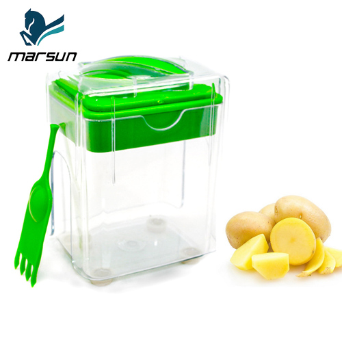 Amazon best new multi-purpose green color manual plastic tri-blade vegetable dicer potato slap chop magic chopper