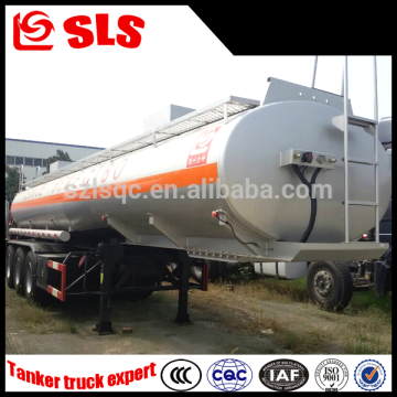 Lishen cooking oil aluminum semi trailer, caustic soda acid tank trailer