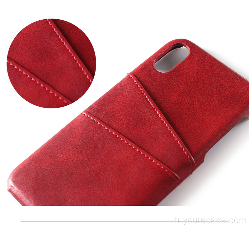 Ysure Card Slot Avec Etui Téléphone Coque Arrière