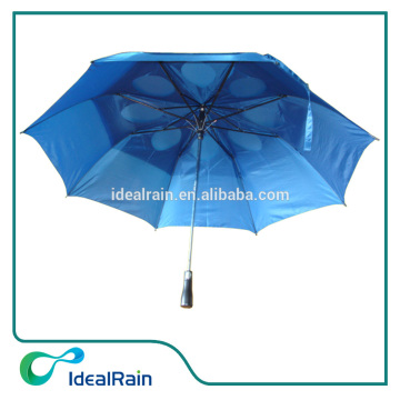 2 fold air vented double layer fold umbrella