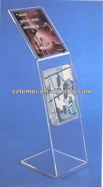 Single Acrylic Magazine Display Stand