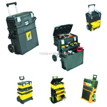 4-in-1 Mobile Work Station Plastic Moving Tool Cart