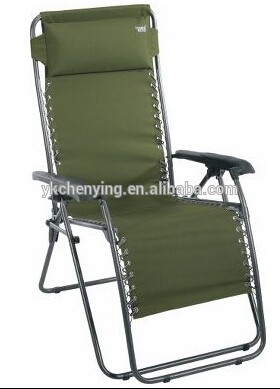 outdoor luxury folding beach chair with armrest