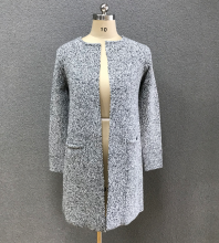 women`s  grey cardigan sweater