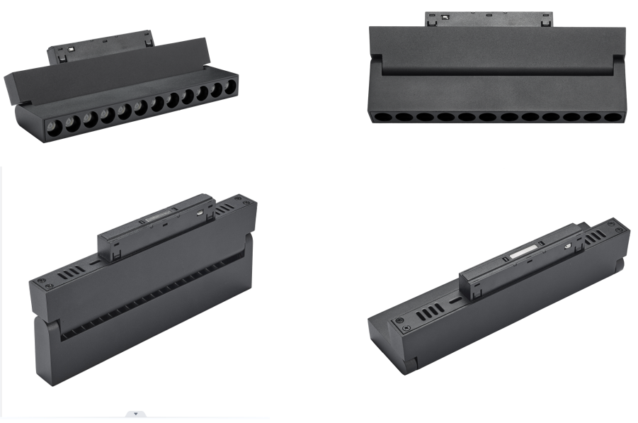 Folding Grille Etl Track Light 48v Dimmable Track Lighting Panel Recessed Pendant Surface Mounted 1m 1.5m 2m Track Rail