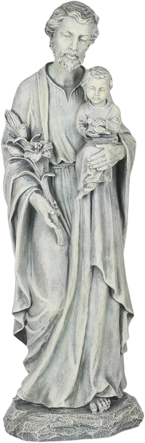 20 -calowa żywica i kamień St Joseph Statue
