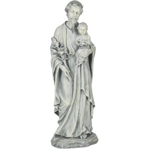 20 tum harts och sten St Joseph -staty