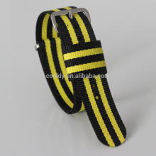 Heat bond nylon watch strap with nylon keeper loop