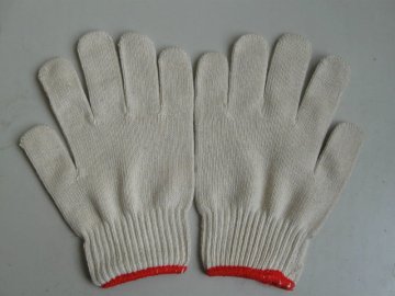 100% cotton knitting gloves industrial safety knitted gloves