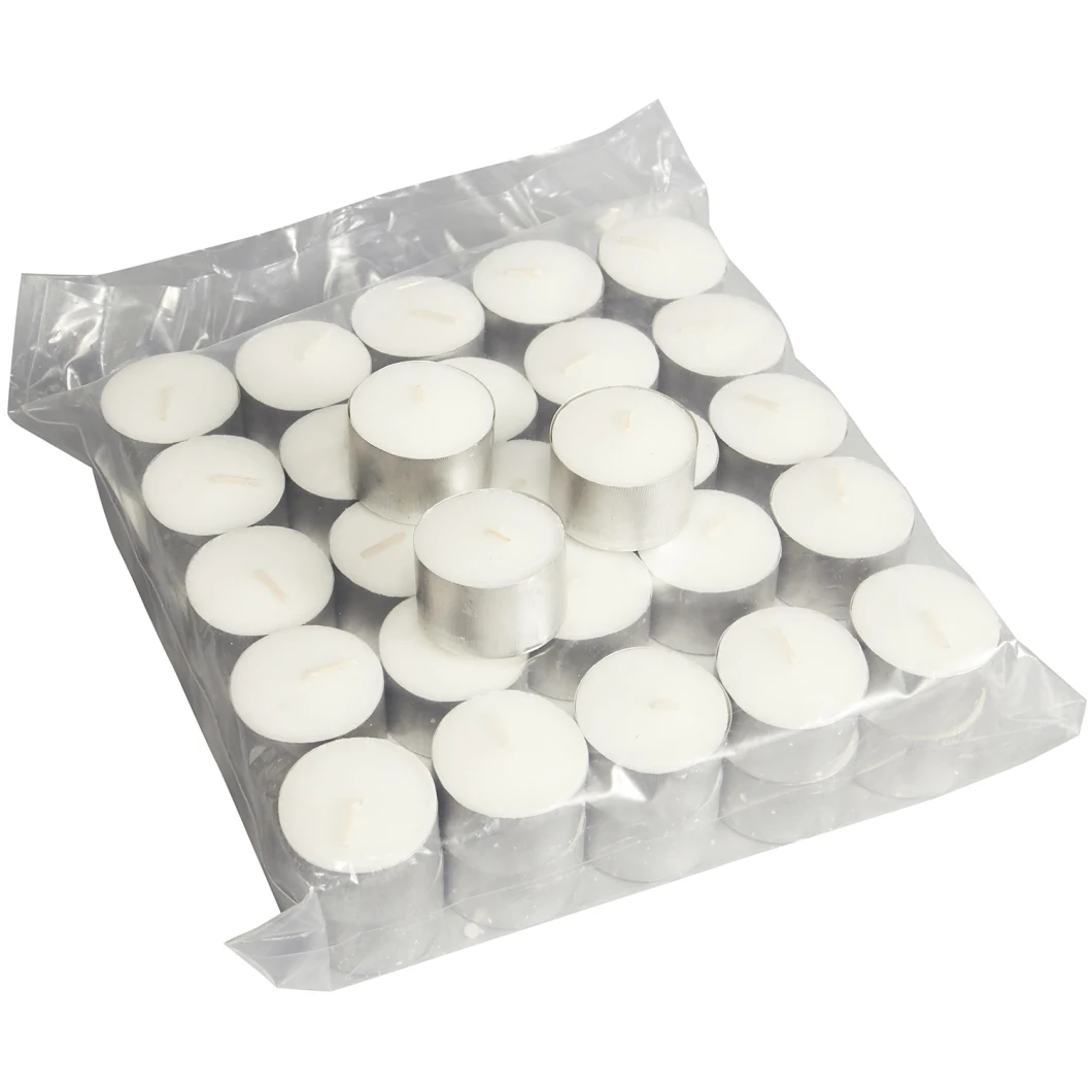 8 Hours Unscent White Cheap Mini Paraffin Tealight Candles
