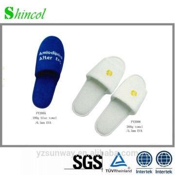 5-star hotel slipper fabric slipper with embroidery logo