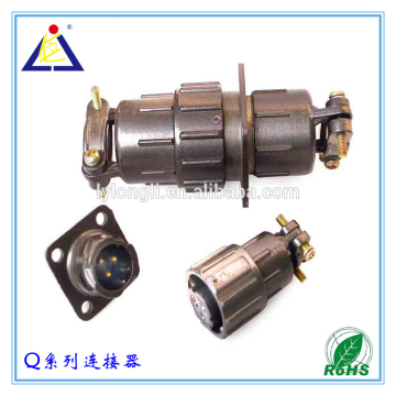 Quick connect Q series bayonet mini circular electrical connectors