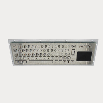teclado industrial resistente con panel táctil para terminal de autoservicio