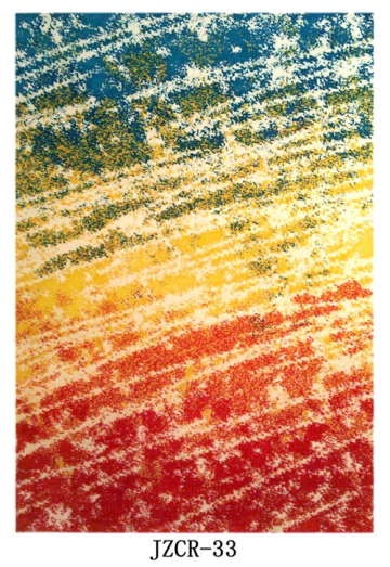 Microfiber Machine Made Rug with Artistic Design