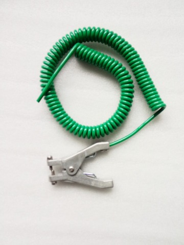 Static Grounding Clamp with Green Cable