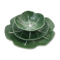 Green cabbage plate petal ceramic tableware
