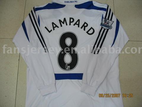 #8 LAMPARD CHELSEA 07/08 AWAY LONG SLEEVE WHITE JERSEY (NO. 1 SUPPLIER OF SOCCER JERSEYS)