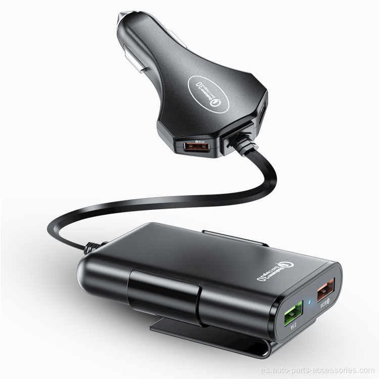 Cargador de automóvil USB multifunción portátil carga de batería rápida