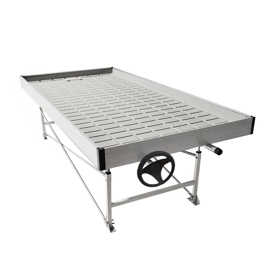 Hydroponics Greenhouse Ebb and Flow Rolling Bench GrowTable