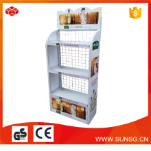 supermarket cardboard floor display stand with marketing advertising