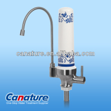 Canature Counter-Top Water Filter; Kitchen water filter; China traditional "Qinghua" flower design;