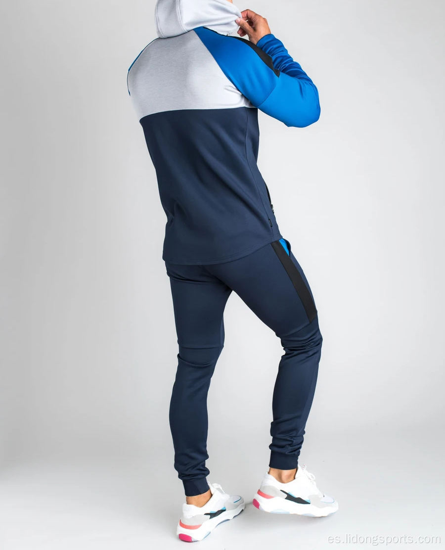 Hombres Active Wear Completo Zip Cálido Tacksuit Deportes