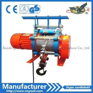 2 ton electric hoist winch with electric trolley