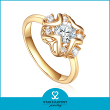 18k gold plating maltese cross ring