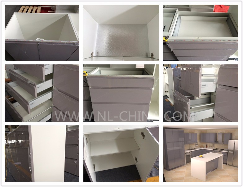 SPECIAL MADE LACQUER EUROPEAN STANDARD KITCHEN CABINET MADE IN CHINA