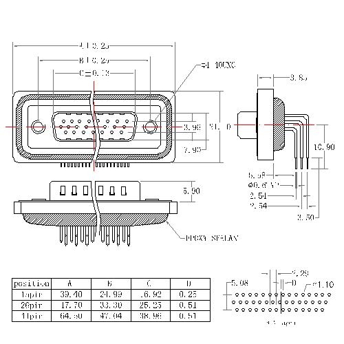 WHDR02-MXXXXXXX 8 D-SUB MALE RIGHT ANGLE WATERPROOF TYPE 