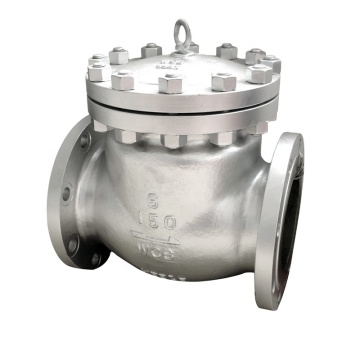 H44H Techno Distributors Flapper Type Stainless Steel CF8M Gate Check Valve - 6/8 Inch, One Way Swing Valve for Return Line