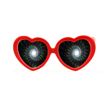 Heart Shape Frame Diffraction Glasses for Party and Light Show